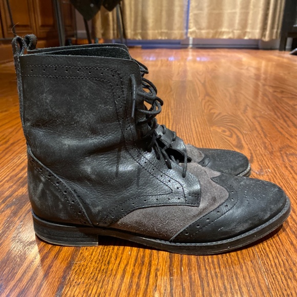 Free People Lace up Oxford Boots 39 8.5 - Picture 2 of 4